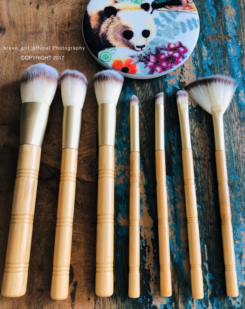 Eco Friendly BAMBOO Makeup Brushes VEGAN and Cruelty Free Multi Makeup Brushes, 10% sales donated to animal charities image 9