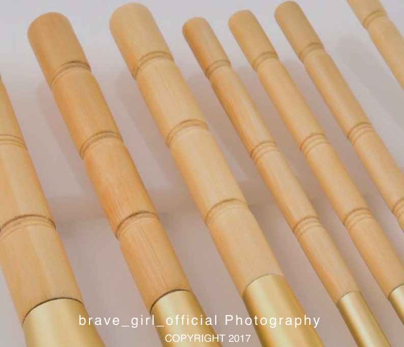 Eco Friendly BAMBOO Makeup Brushes VEGAN and Cruelty Free Multi Makeup Brushes, 10% sales donated to animal charities image 4