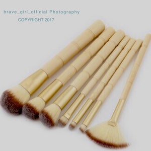 Eco Friendly BAMBOO Makeup Brushes VEGAN and Cruelty Free Multi Makeup Brushes, 10% sales donated to animal charities image 2