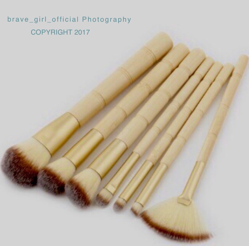 Eco Friendly BAMBOO Makeup Brushes VEGAN and Cruelty Free Multi Makeup Brushes, 10% sales donated to animal charities image 2