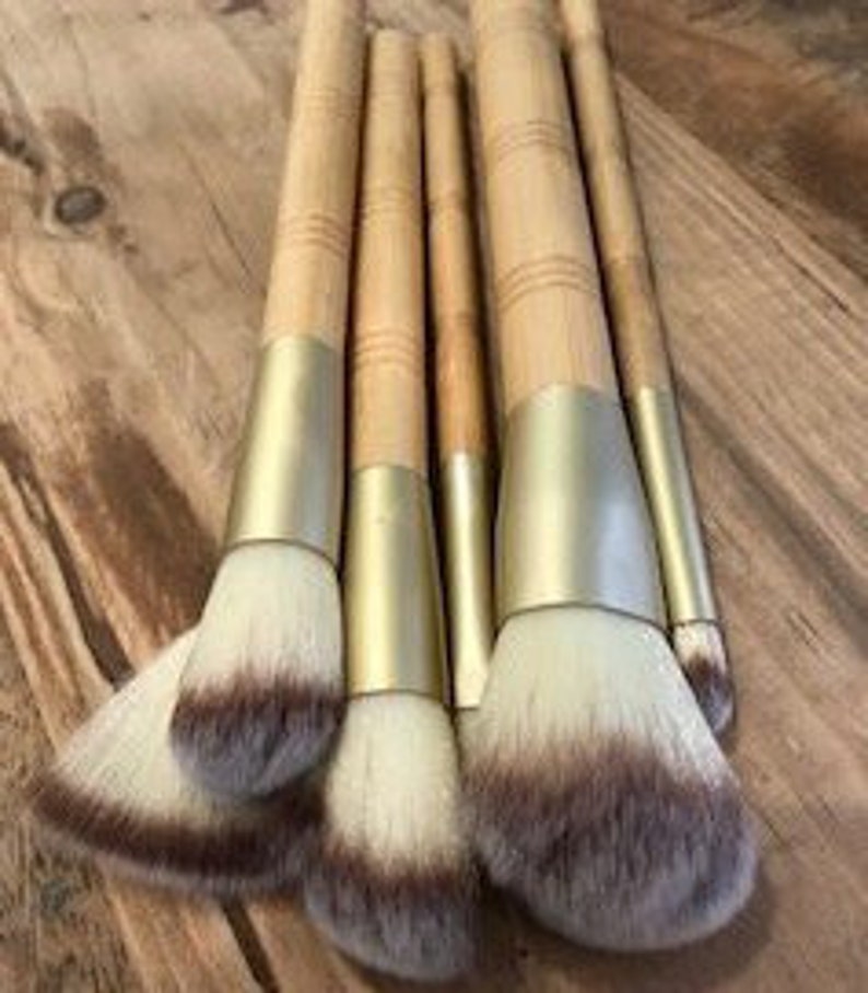 Eco Friendly BAMBOO Makeup Brushes VEGAN and Cruelty Free Multi Makeup Brushes, 10% sales donated to animal charities image 7