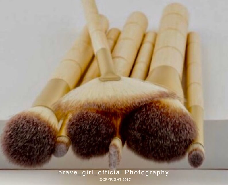 Eco Friendly BAMBOO Makeup Brushes VEGAN and Cruelty Free Multi Makeup Brushes, 10% sales donated to animal charities image 3