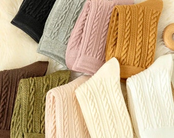 KABEL STRICK Baumwolle Wollmischung Socken Weich Kuschelig Warm Unisex, machen ein schönes Weihnachtsgeschenk / Strumpffüller -Teilverkauf gespendet an Brustkrebs