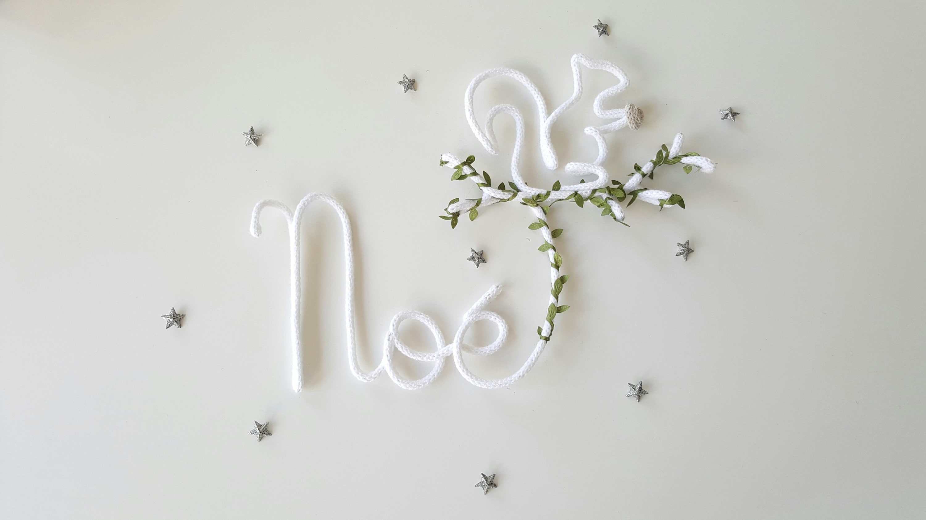 Prénom Tricotin Décor Ecureuil