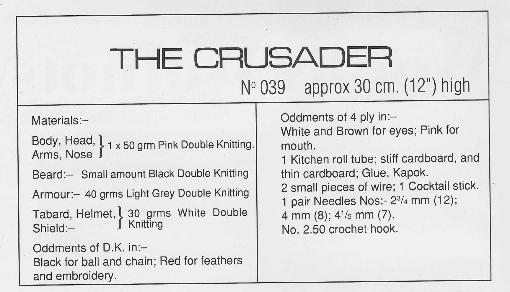 Vintage Anne Carol Creations Woolly Wotnots Knitting Pattern 039: the ...