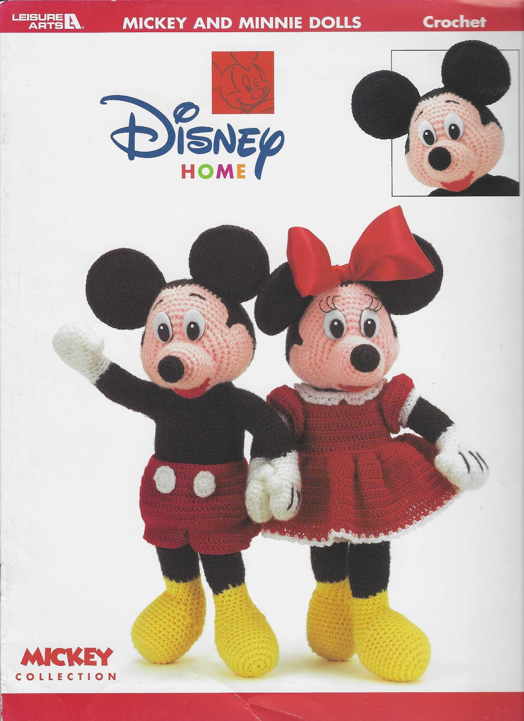 Vintage Leisure Arts Disney Home Collection Crochet Pattern Booklet ...