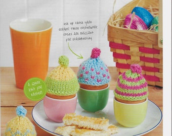 Knitting Pattern So Egg-Citing Easter Egg Cosies in Double Knitting: Pages Removed from Simply Knitting Magazine.