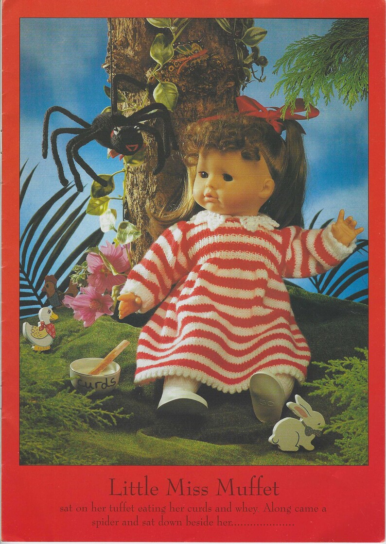 Original Vintage Sirdar Knitting Pattern Booklet 217 Little Bo Peep and