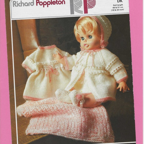 Dolls Clothes Knitting Pattern for 10 12 Doll. Etsy