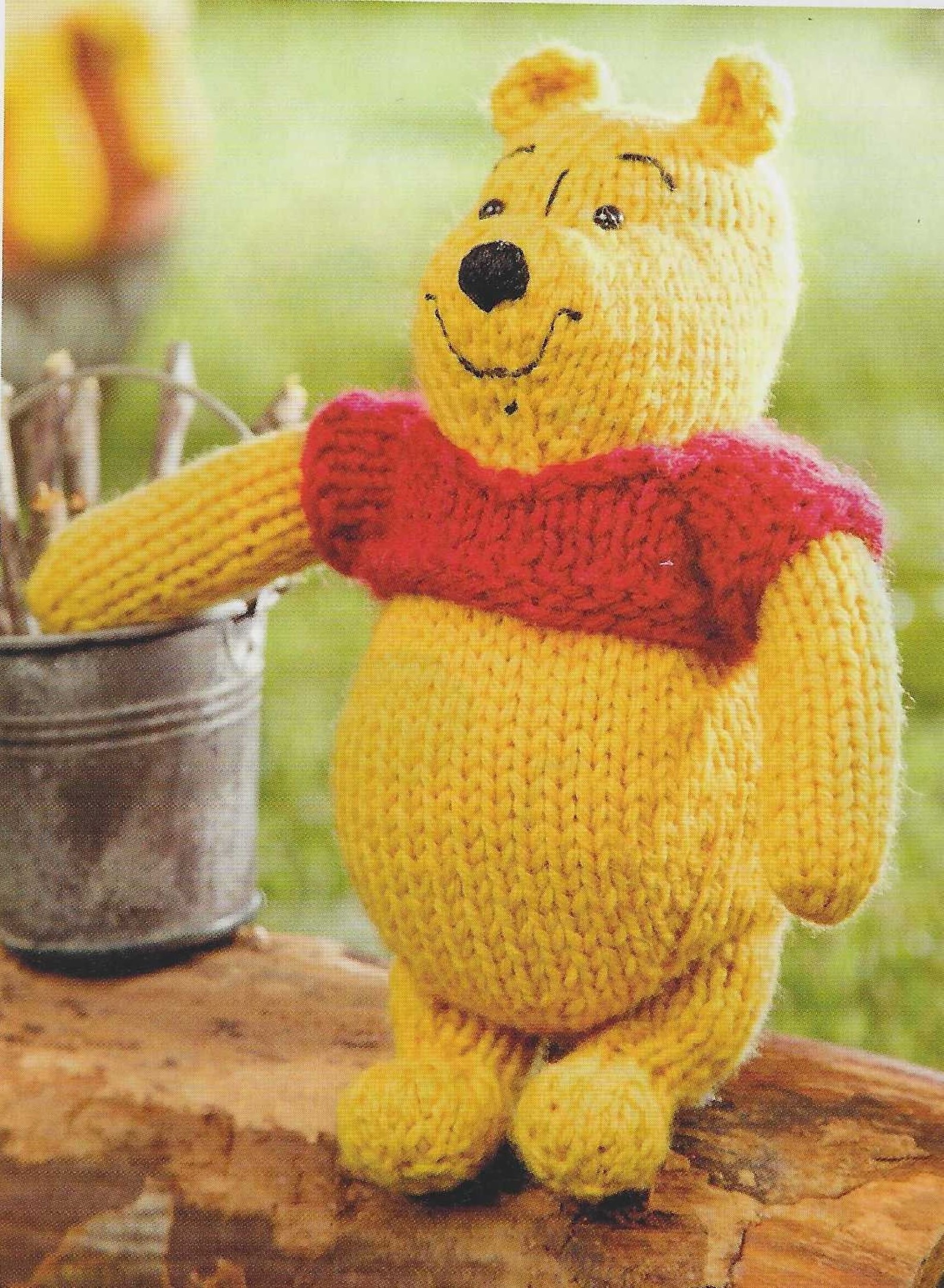 Knitting Pattern for a Winnie the Pooh Bear Toy Doll in Double Etsy