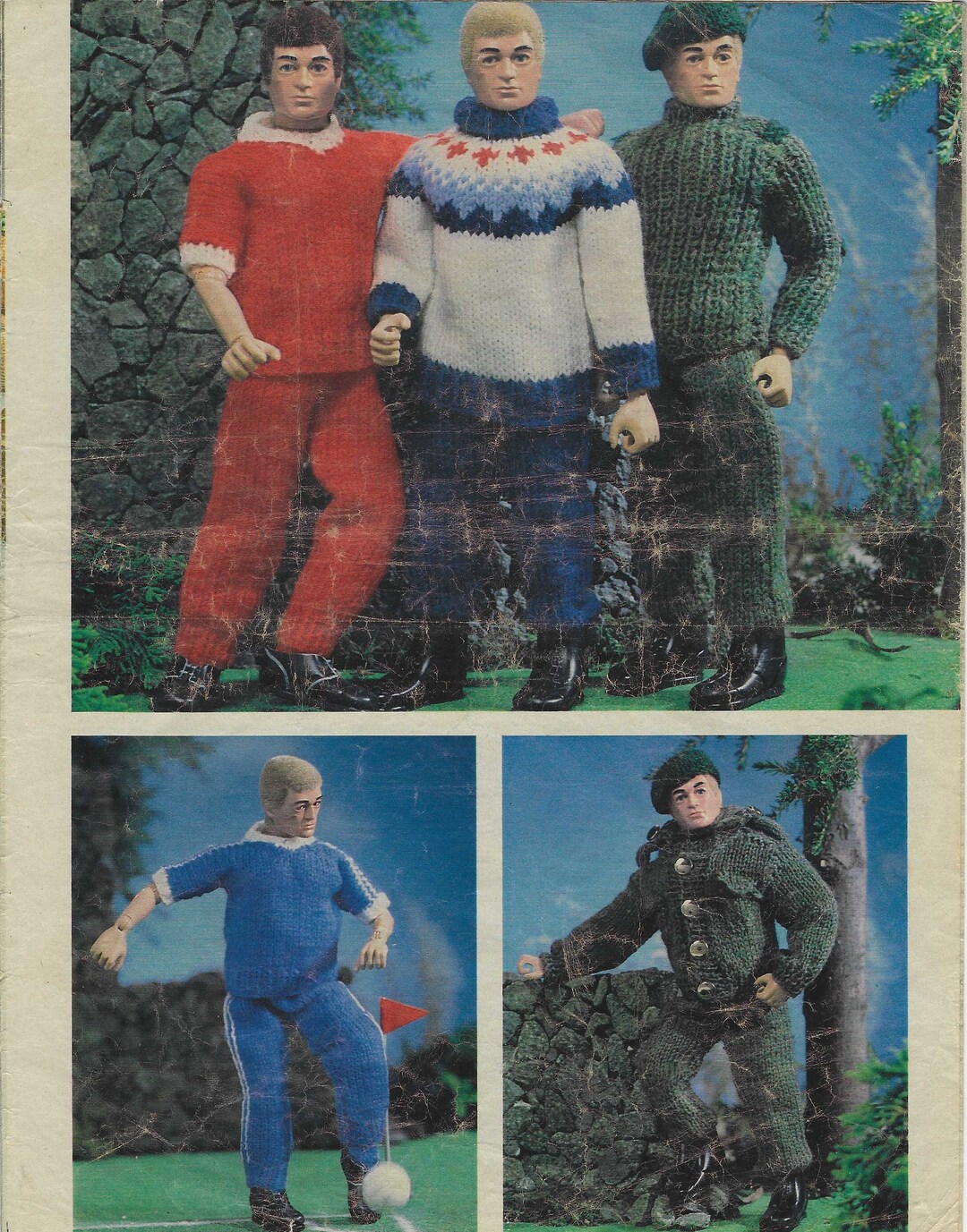 Vintage Knitting Pattern 'all Set for Action' Clothes Outfits Wardrobe ...