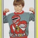 Original Vintage Gary Kennedy Intarsia Power Rangers Knitting Pattern ...