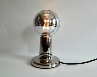 Philips Tischleuchte NTD Silber aus den 70er Jahren SELTEN - Vintage Design Lampe - Space Age Kugellampe - Tischlampe - Keramiklampe
