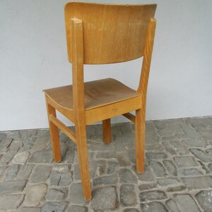 Holz Stuhl von Ama Modell 300 aus den 50er Jahren Bauhaus Stuhl Lehrerstuhl stabiler Holzstuhl Küchenstuhl Esszimmerstuhl Designklassiker Bild 4