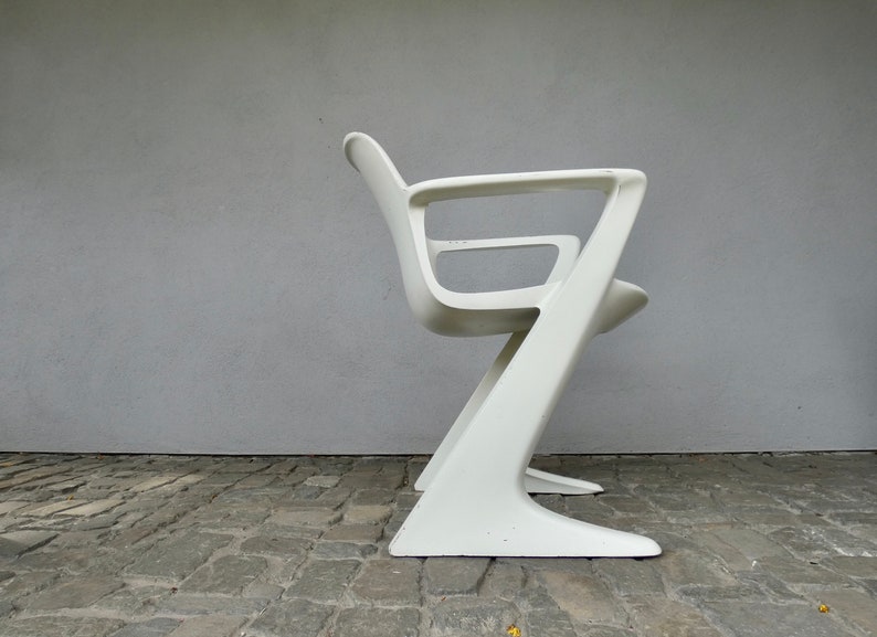 Z-chair Ernst Moeckl Horn Collection from the 60s Kangaroo chair with armrests DDR Vario Pur true vintage cantilever chair image 1