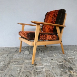 2 vintage armchairs Danish design classics from the 60s Mid Century Scandinavian armchair living room chair wooden armchair lounge chair image 7