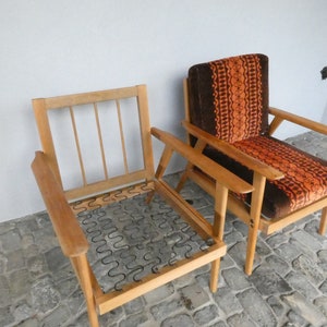 2 vintage armchairs Danish design classics from the 60s Mid Century Scandinavian armchair living room chair wooden armchair lounge chair image 9