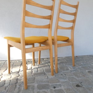 Danish dining room chairs 1960s kitchen chair Scandinavian shabby swedish mid century cottage chic wooden chair DINING CHAIR image 3