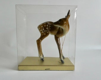 Deer - Fawn - Ceramic Figure Sculpture - Vintage Collectible Small Deer - MIDCENTURY DESIGN