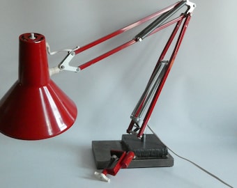 Vintage Architektenlampe - Gelenklampe - Mid Century SCHREIBTISCH LAMPE - Danish Industrial - BÜROLAMPE Schreibtisch - Scherenlampe