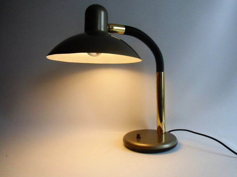 Vintage Sis Metal Desk Lamp Design Classic From The 80s Swan Neck Light Type 814