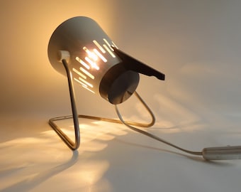 Vintage Strahler Tischlampe von VEB Quarzlampen Markleeberg  1970er Jahre - Arztlampe Infrarot Rotlicht Lampe Nachttischlampe Mid Century