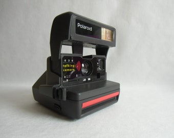 Polaroid Sofortkamera 636 die Sprechende Kamera - Sofortbildkamera -  für FilmTyp 600 - Instant Camera - Sofortbildfotografie