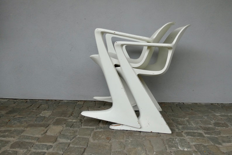 Z-chair Ernst Moeckl Horn Collection from the 60s Kangaroo chair with armrests DDR Vario Pur true vintage cantilever chair image 6