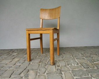 Wooden chair by Ama model 300 from the 50s - Bauhaus chair, teacher's chair, stable wooden chair, kitchen chair, dining room chair, design classic