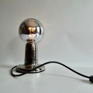 Philips table lamp NTD silver from the 70s RARE Vintage design lamp Space Age ball lamp Table lamp Ceramic lamp image 10