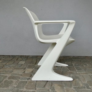 Z-chair Ernst Moeckl Horn Collection from the 60s Kangaroo chair with armrests DDR Vario Pur true vintage cantilever chair image 7