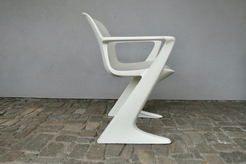 Z-chair Ernst Moeckl Horn Collection from the 60s Kangaroo chair with armrests DDR Vario Pur true vintage cantilever chair image 7