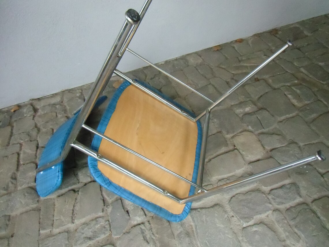 Edelstahl Stuhl 60er Jahre Style Mid Century Chrome Stuhl | Etsy