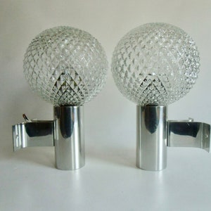 GLASS ball lamp wall lamp from the 70s vintage wall lamps glass lamp VEB living room lamp Halle Wall Lamp DDR east Germany image 10