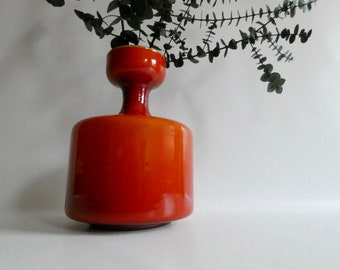 Vintage Glas Vase aus den 70er Jahre - Holmegaard Otto Brauer - Dänemark - Mid Century Modern -  Pop Art - Design Objekt - Dänisch Glas