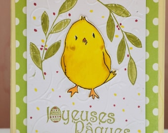 Happy Easter chick card
