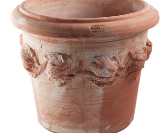 Blumentopf Pflanzgefäß Übertopf Terracotta FROSTFEST Conca Limoni 48cm Italien