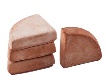 Pot feet for planters Italian terracotta set of 4 frost-proof triangle