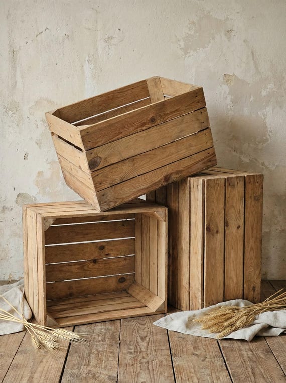 Original Vintage Obstkisten Holzkisten 50x40x30cm - Gereinigt und Stabil  fr Deko Regal & Aufbewahrung - Massive alte Holzkiste Apfelkiste - Etsy  Schweiz