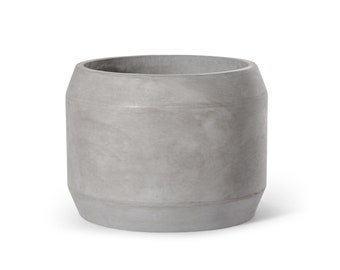 Pot de fleurs "Conti" 43 cm gris béton