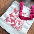 Butterfly tote | 100% cotton pink totebag product logo
