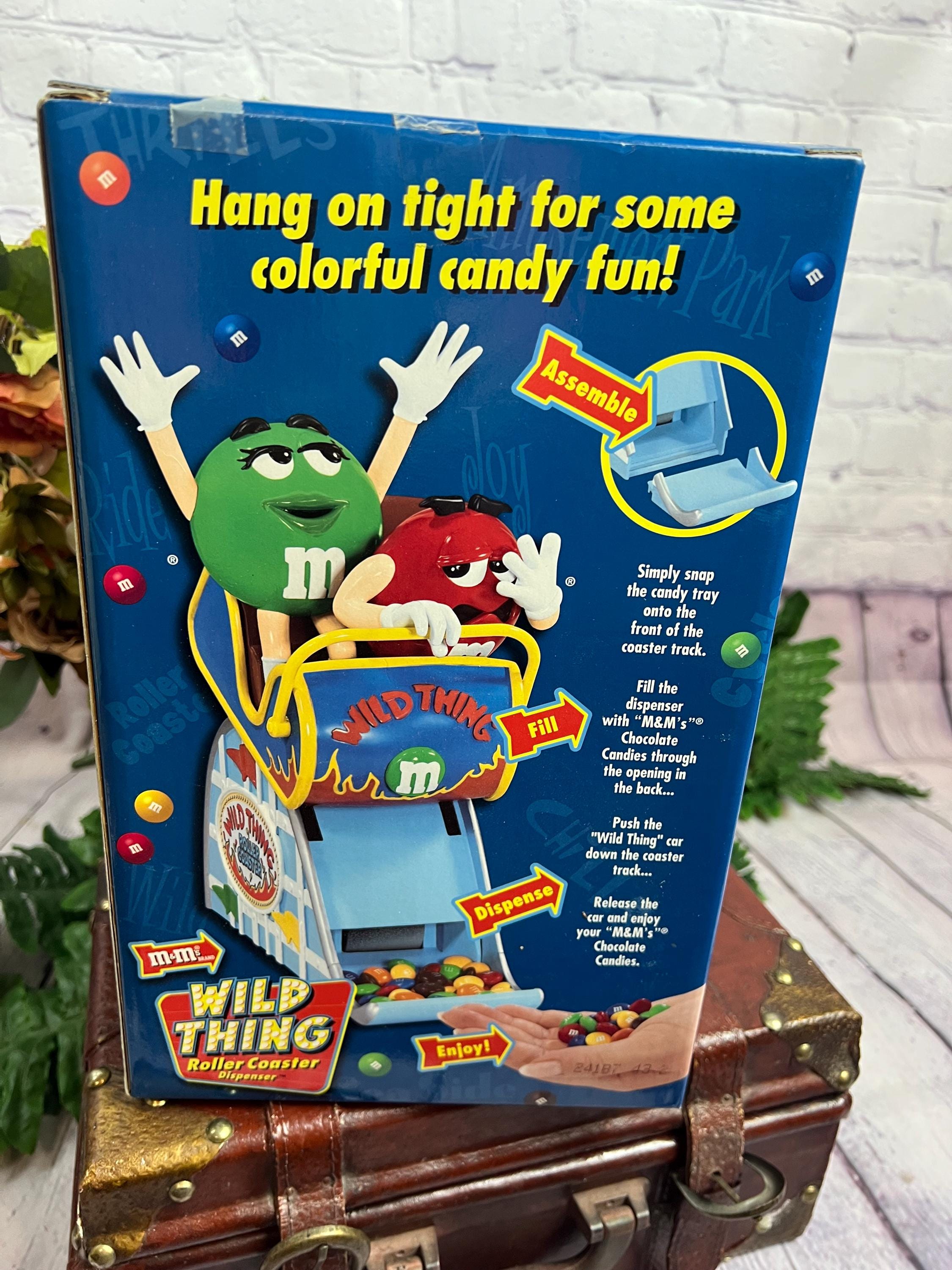 Vintage M&m's Wild Thing Roller Coaster Dispenser Never Opened - Etsy