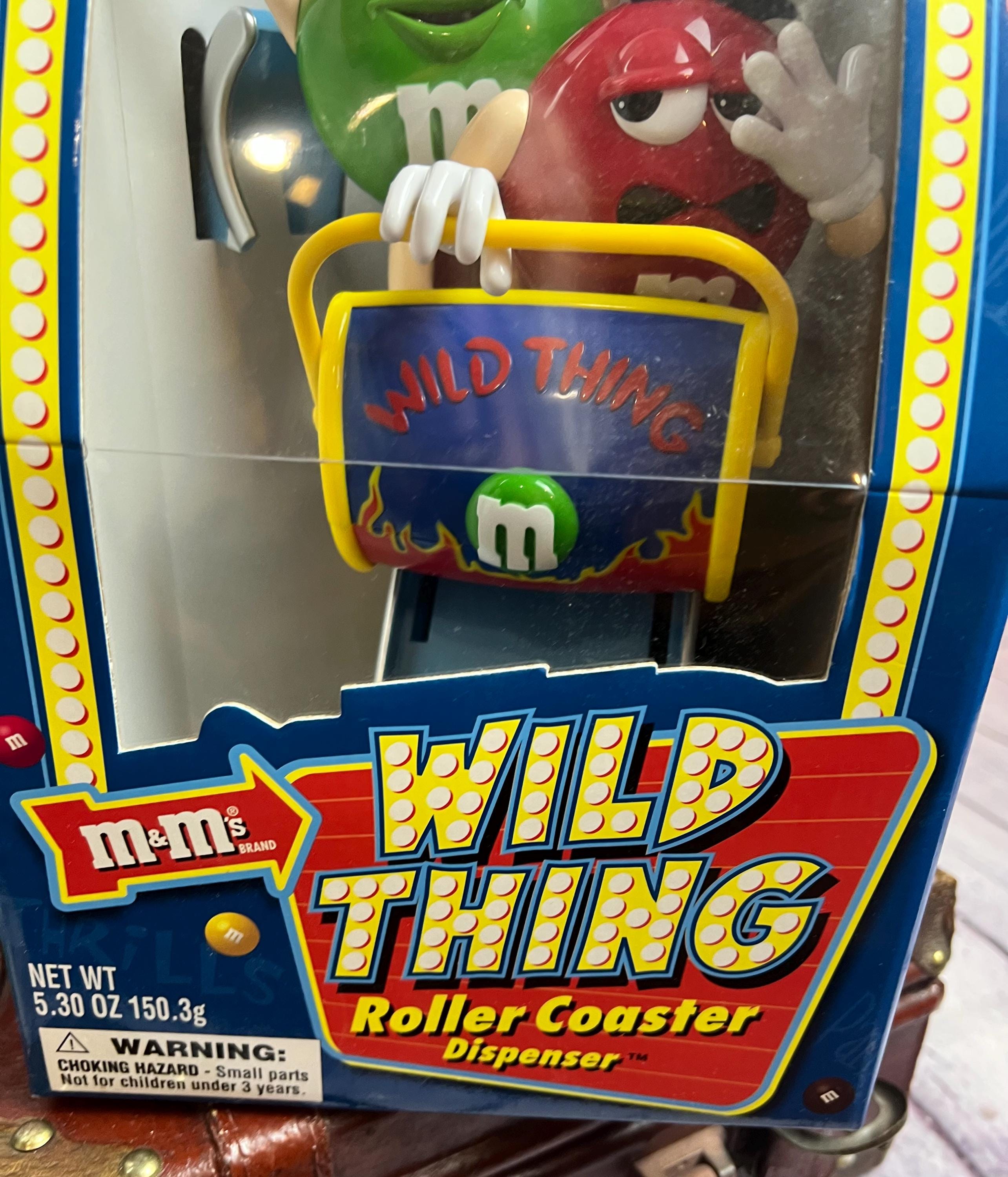 Vintage M&m's Wild Thing Roller Coaster Dispenser Never Opened - Etsy