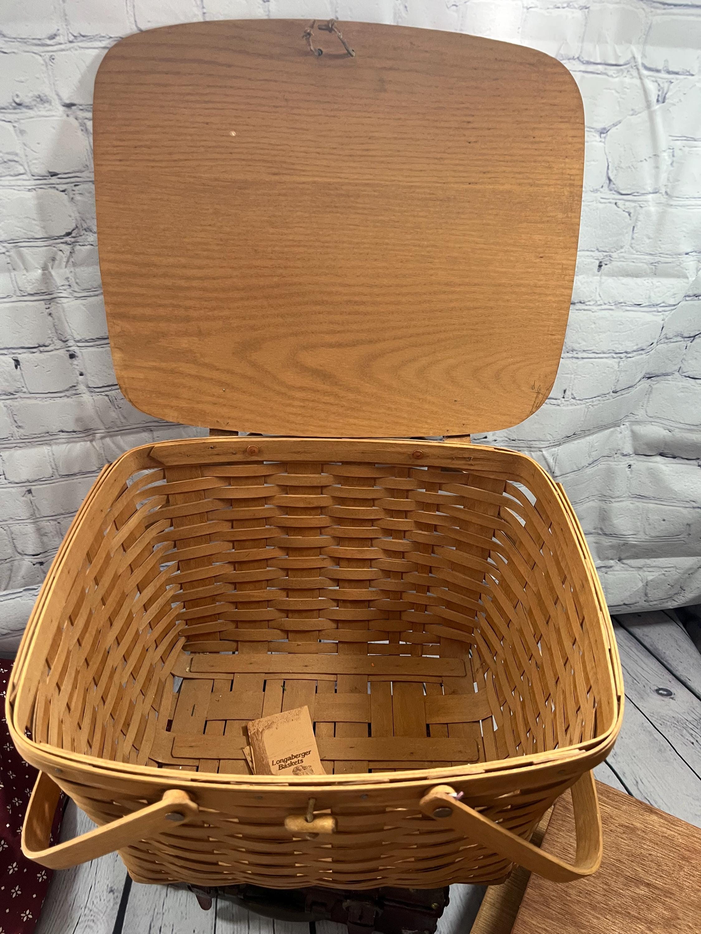 ロンガバーガーバスケット　ピクニック ロンガバーガーバスケット ピクニック ビンテージ90's