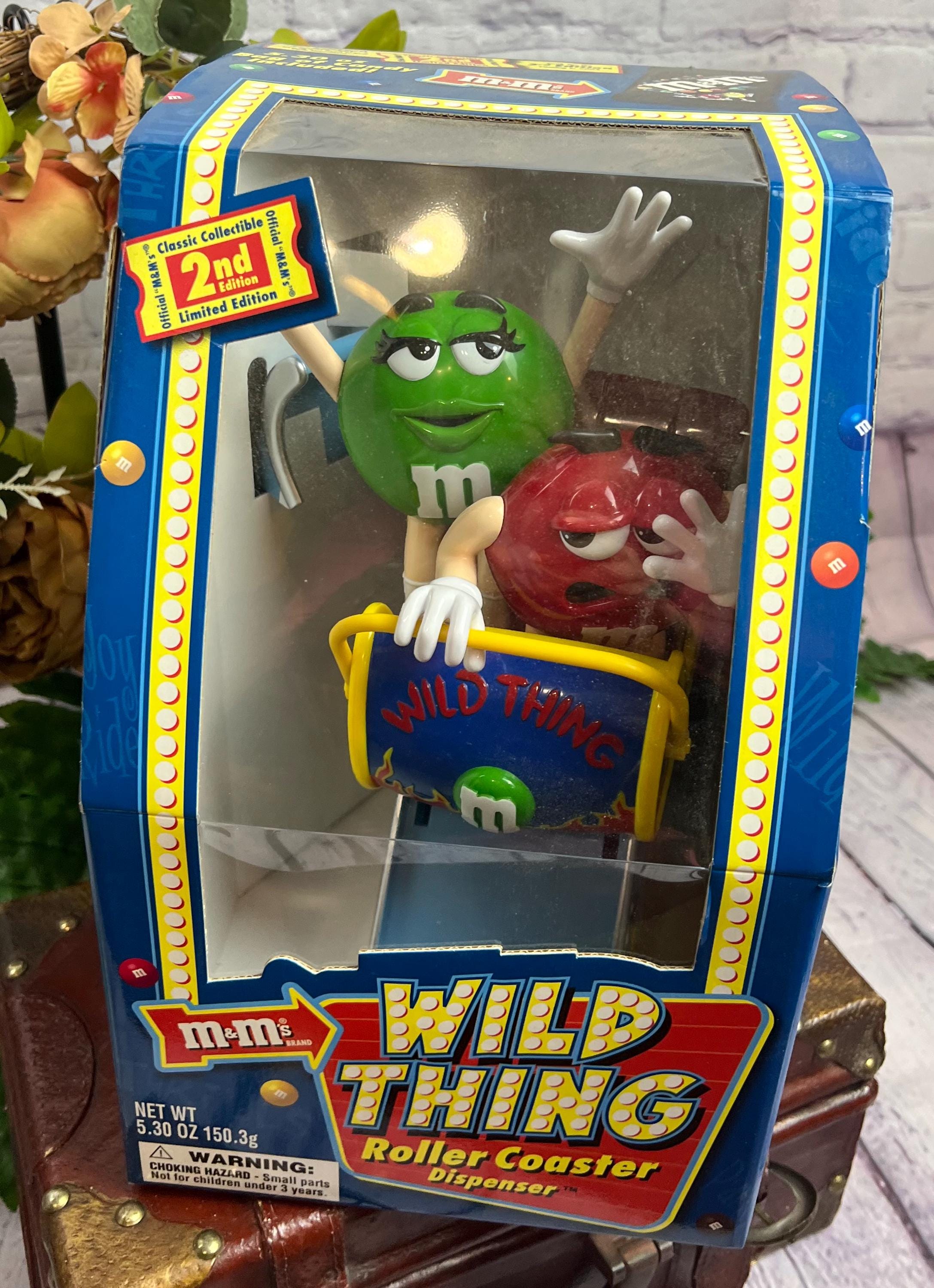 Vintage M&m's Wild Thing Roller Coaster Dispenser Never Opened - Etsy
