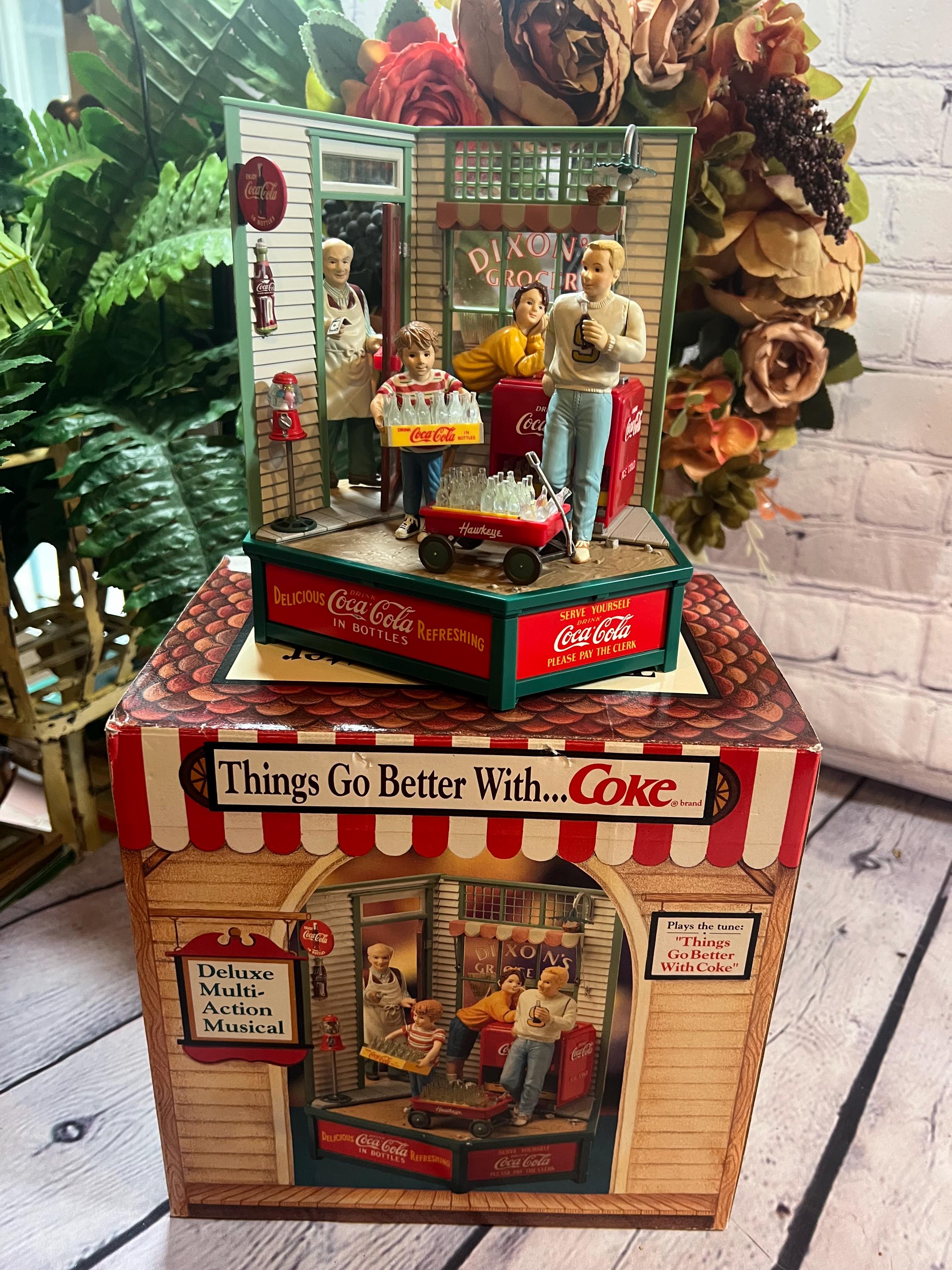 ENESCO コカ・コーラ Vintage Enesco Coca-cola Multi-action Music Box -enesco-dixon's