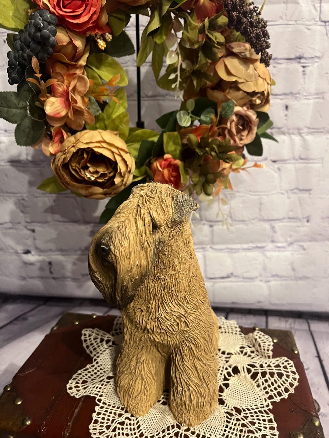 Vintage Ceramica de Cuernavaca Mexico Pekingese Dog Figurine Goebel Style 11 eB