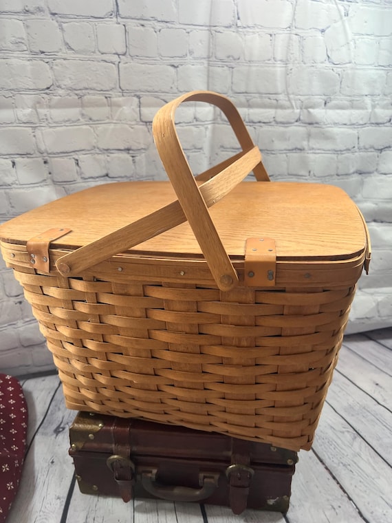 ロンガバーガー 1987 ピクニックバスケット 3段式 - Etsy 日本