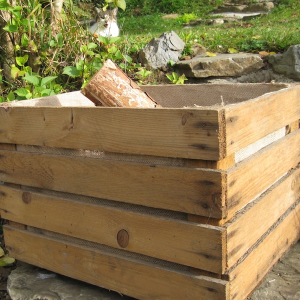 Antique Firewood Box Etsy