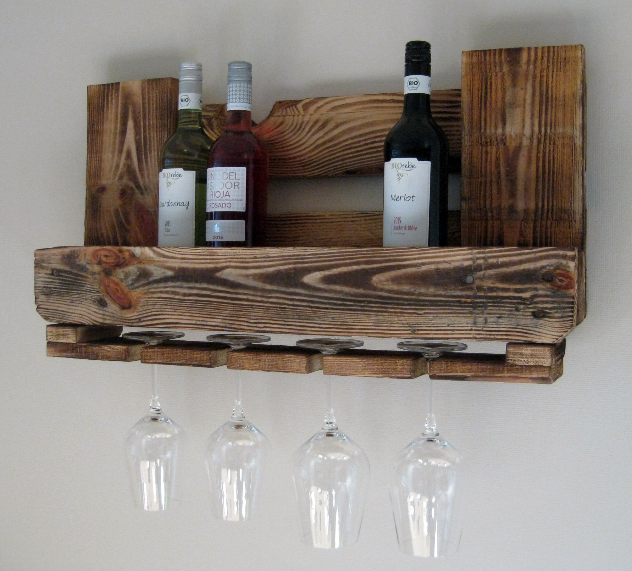 Weinregal Paletten Palettenregal Upcycling Weinregal Etsy